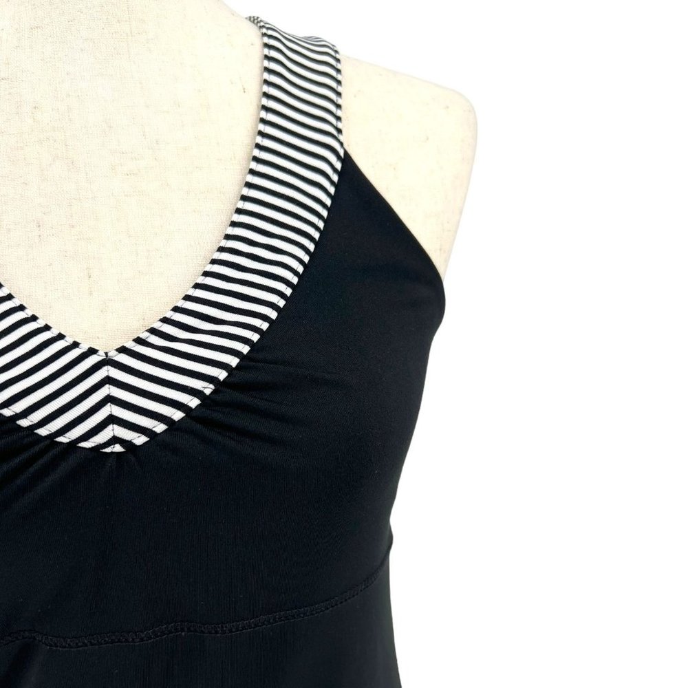 Inmotion Racerback Striped V-neck Workout Tank | Small - Picture 4 of 7